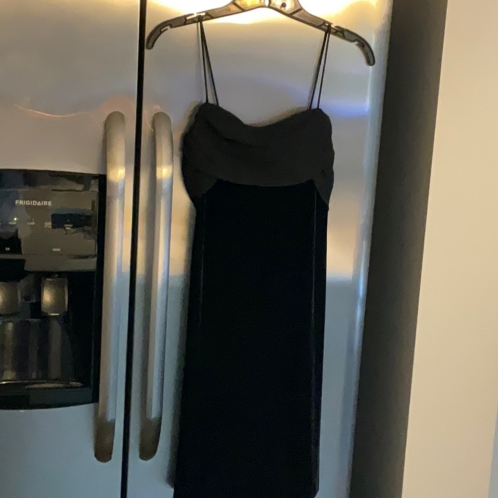 Betsy and Adam by JasLene‎ feels like velvet. Fully lined spaghetti straps.